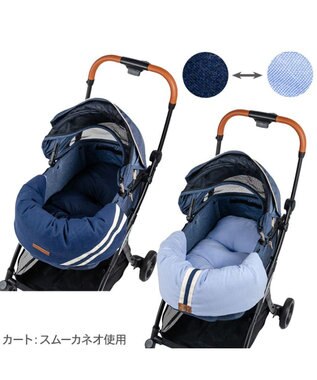 PET PARADISE ペットパラダイス  カート用 クッション ライン ネイビー