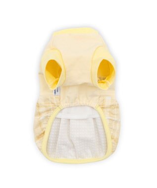 PET PARADISE リサとガスパール ぽわん Tシャツ 《チェック柄》 小型犬 イエロー