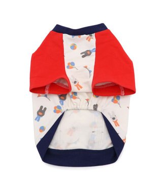 PET PARADISE リサとガスパール Ｔシャツ 《二人飛び柄》 小型犬 ホワイト×ネイビー