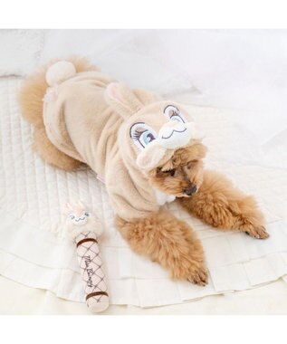 PET PARADISE ディズニー バンビ ミスバニー なりきり パーカー 小型犬 ベージュ
