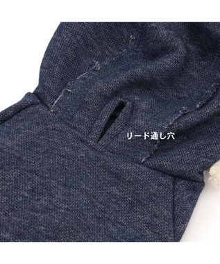 PET PARADISE Lee カットオフ パーカー 《ネイビー》 小型犬 ネイビー