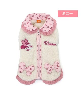 PET PARADISE ディズニー ミニーマウス ジップベスト 《ピンク》 小型犬 ミニーマウス