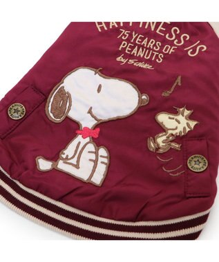 PET PARADISE スヌーピー 75周年 遠赤外線 スカジャン 中型犬 大型犬 ボルドー