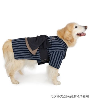 犬の浴衣 ペットパラダイス 浴衣 《日本画風 犬刺繍》 中型犬 大型犬