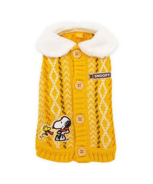 PET PARADISE スヌーピー ハグ 背開き ニット 《イエロー》 中型犬 大型犬 イエロー
