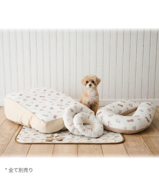 ペットパラダイス makokoro あごのせクッション 《わんちゃん柄