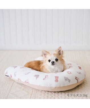 PET PARADISE ペットパラダイス makokoro あごのせクッション 《わんちゃん柄》 わんちゃん柄