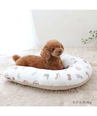 PET PARADISE ペットパラダイス makokoro あごのせクッション 《わんちゃん柄》 わんちゃん柄