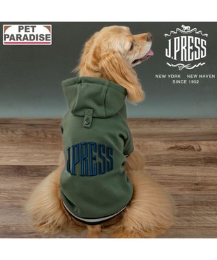 PET PARADISE J.PRESS 立体刺繍パーカー  中型犬