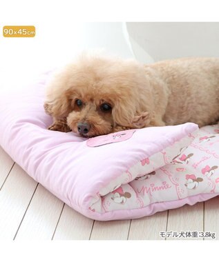 PET PARADISE ディズニー ミニーマウス クール ロールマット 小型犬 ピンク（淡）