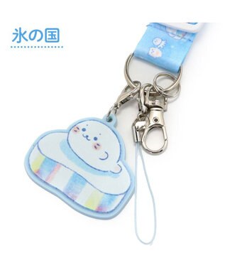 Mother garden しろたん マスコット付きネックストラップ 《氷の国》 単品 氷の国