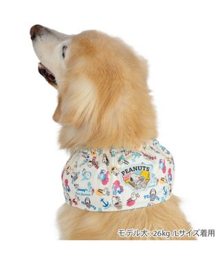 PET PARADISE スヌーピー クール スヌード 《アイス柄》 中型犬 大型犬 ホワイト