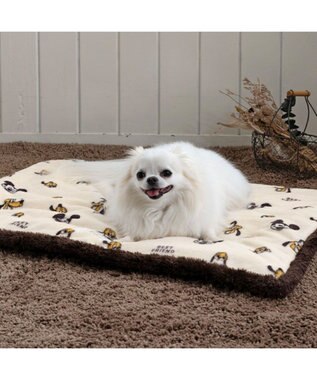 PET PARADISE ディズニー プルート 遠赤外線 ボアマット 角型 ベージュ