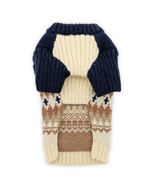 PET PARADISE ペットパラダイス ハーフジップアップ ニット 《ネイビー》 小型犬 ネイビー