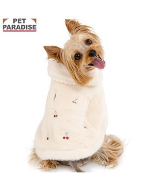 PET PARADISE ペットパラダイス チェリー ポンチョ 《ホワイト》 小型犬