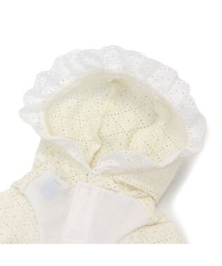 PET PARADISE ペットパラダイス ふりふり レースパーカー 小型犬 オフホワイト