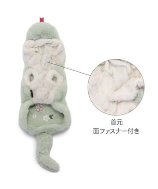 PET PARADISE ペットパラダイス 干支 巳 なりきりパーカー  小型犬 黄緑