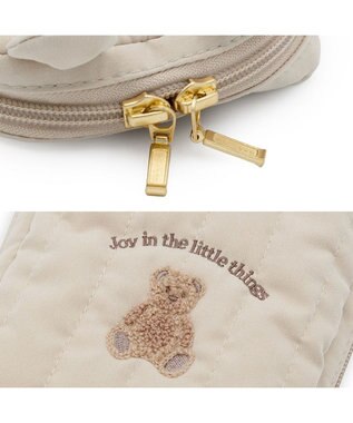 PET PARADISE ペットパラダイス くまちゃん キルトポーチ ブラウン