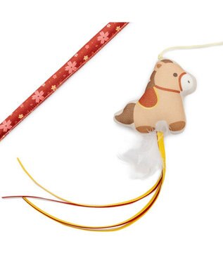 PET PARADISE ペットパラダイス キャット  猫じゃらし 《馬》 レッド