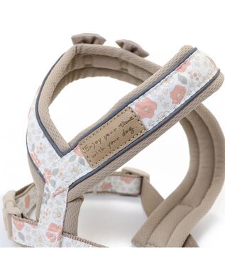 PET PARADISE 反射 花柄 アクティブハーネス  【ＳＳ】 小型犬 茶系