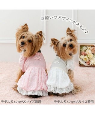 PET PARADISE ペットパラダイス レース バルーン ワンピース 《ピンク》 小型犬 ピンク