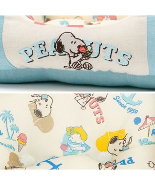 PET PARADISE スヌーピー クールカドラー 《アイス柄》 角型 Ｓ ホワイト×ブルー