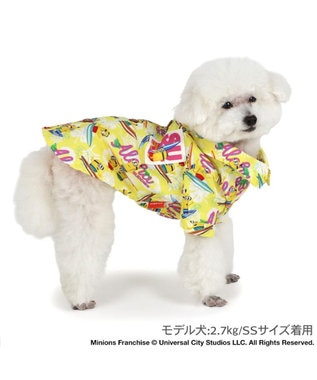 PET PARADISE ミニオン 接触冷感 背中開き アロハシャツ 《サーフ》 小型犬 イエロー