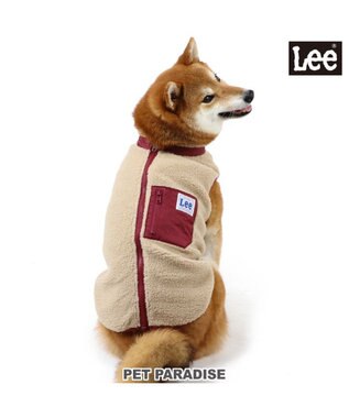 犬 服 Ｌｅｅ 背中開き ベスト 【中型犬】 【大型犬】 ボア ブラウン, 茶系, ＳＭ