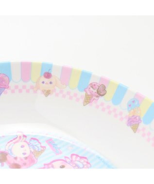 Mother garden マザーガーデン うさもも メラミン食器 カレー皿 《アイス柄》 単品 食洗機可 子供用食器 メラミン製 お皿 キッズ 女の子 かわいい 食器 マルチカラー