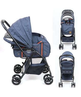 PET PARADISE smooca ３ＷＡＹ ハンドフル ペットカート 《ネイビー》 ネイビー