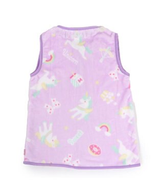 Mother garden マザーガーデン ユニコーン ふわふわ キッズ スリーパー 《ポップ柄》 M/L サイズ あったかベスト -