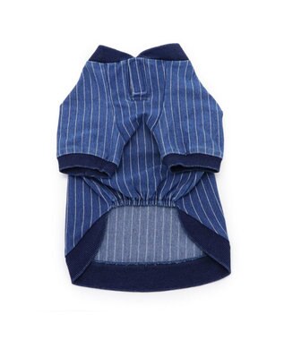 PET PARADISE 犬の服 犬 冬服 トレーナー Lee【小型犬】 ストライプ 紺（ネイビー・インディゴ）