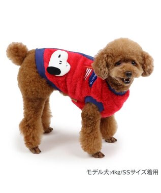 PET PARADISE スヌーピー なかよし ジップベスト 小型犬 レッド