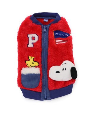 PET PARADISE スヌーピー なかよし ジップベスト 小型犬 レッド