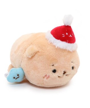  しろたん サンタ帽子 手のりマスコット 《らっこいぬ》単品
