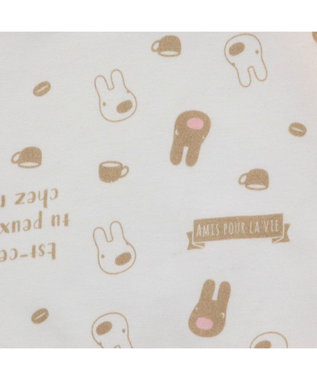 PET PARADISE リサとガスパール ペティヒート タンクトップ 《カフェ柄》 小型犬 ホワイト×レッド