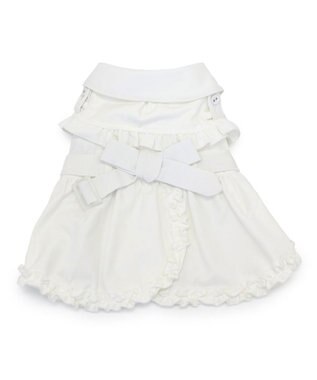 PET PARADISE cherircouture フリフリ トレンチコート 小型犬 オフホワイト