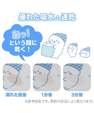 Mother garden しろたん 珪藻土 バスマット Lサイズ 50cm×40cm 日常柄