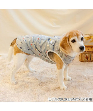 PET PARADISE スヌーピー makokoro ホカリラ スパオール ベスト 中型犬 グレー