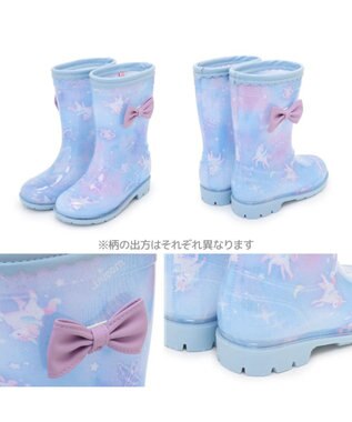 Mother garden マザーガーデン キッズ用 レインブーツ ユニコーン 《ミルキーウェイ柄》 ミルキーウェイ