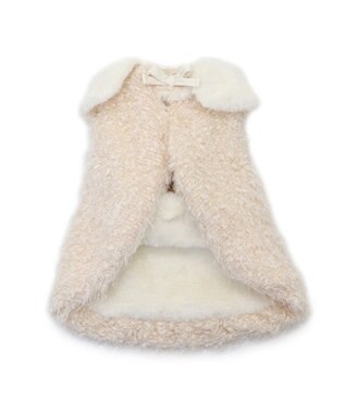 PET PARADISE cherircouture キラキラポンチョ 小型犬 ホワイト