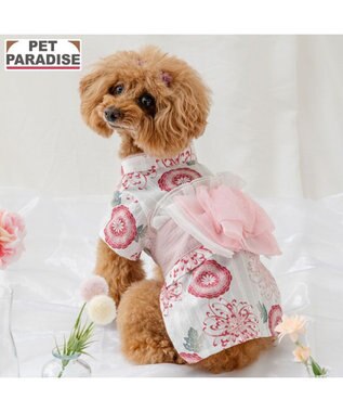 PET PARADISE ペットパラダイス 菊柄 浴衣 桃 小型犬