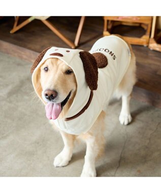 PET PARADISE スヌーピー 50s スヌーピーパーカー 《ホワイト》 中型犬 大型犬 オフホワイト