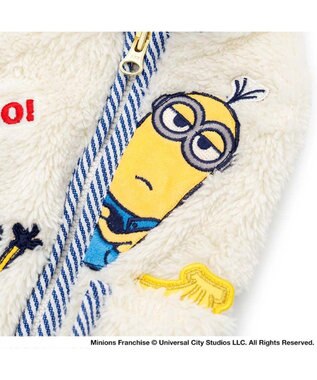 PET PARADISE ミニオン 背中開き ボアベスト 小型犬 ホワイト