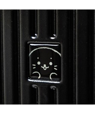 Mother garden しろたん スーツケース 《のっかり柄》 60L ブラック