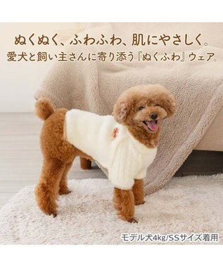 PET PARADISE ペットパラダイス くまちゃん ぬくふわニット 小型犬 ホワイト