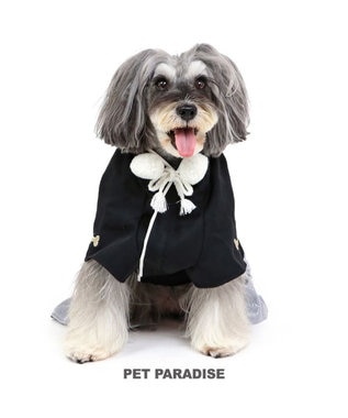 ペットパラダイス 紋付袴 《シルバー》 小型犬, 黒, ４Ｓ