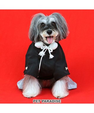 PET PARADISE ペットパラダイス 紋付袴 《シルバー》 小型犬 黒