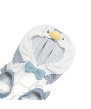 PET PARADISE ペットパラダイス エコメッシュ ペンギンパーカー 小型犬 グレー×ホワイト