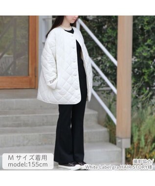 Mother garden しろたん キルティングジャケット ユニセックス 白～オフホワイト